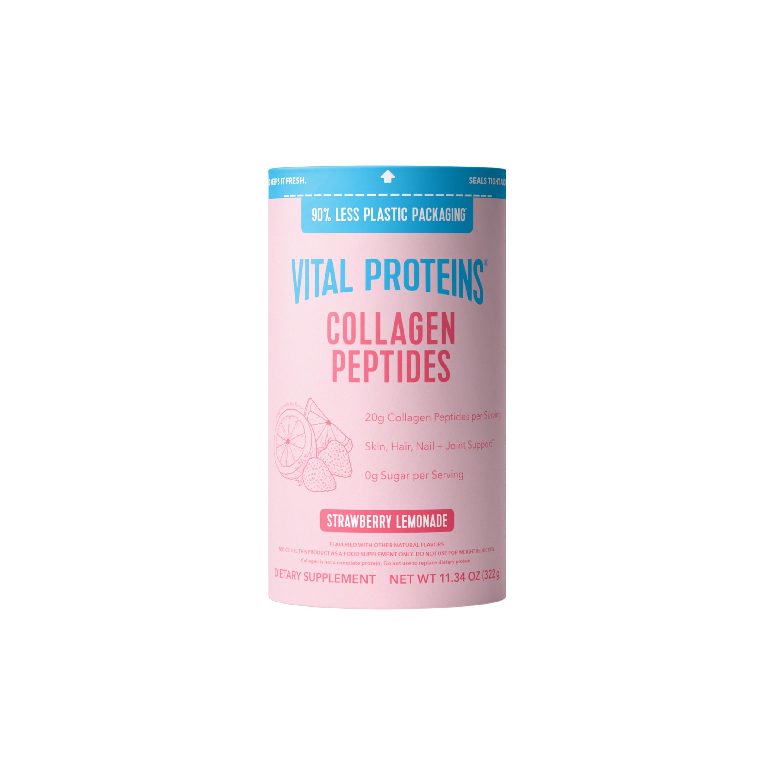 Vital Proteins Collagen Peptides Powder, Unflavored, 9.33oz | Grass-Fed Collagen Peptides, Supports Hair Skin & Nails, Bones & Joints, 13 Servings