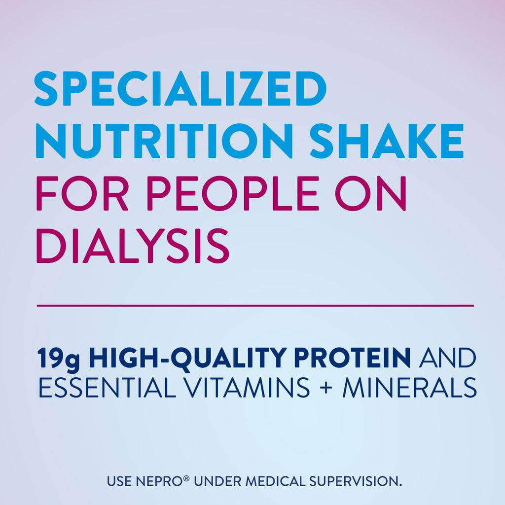 Nepro Nutrition Shake for People on Dialysis,19g Protein,420 Calories,Mixed Berry,8 fl oz,(Pack of 48)