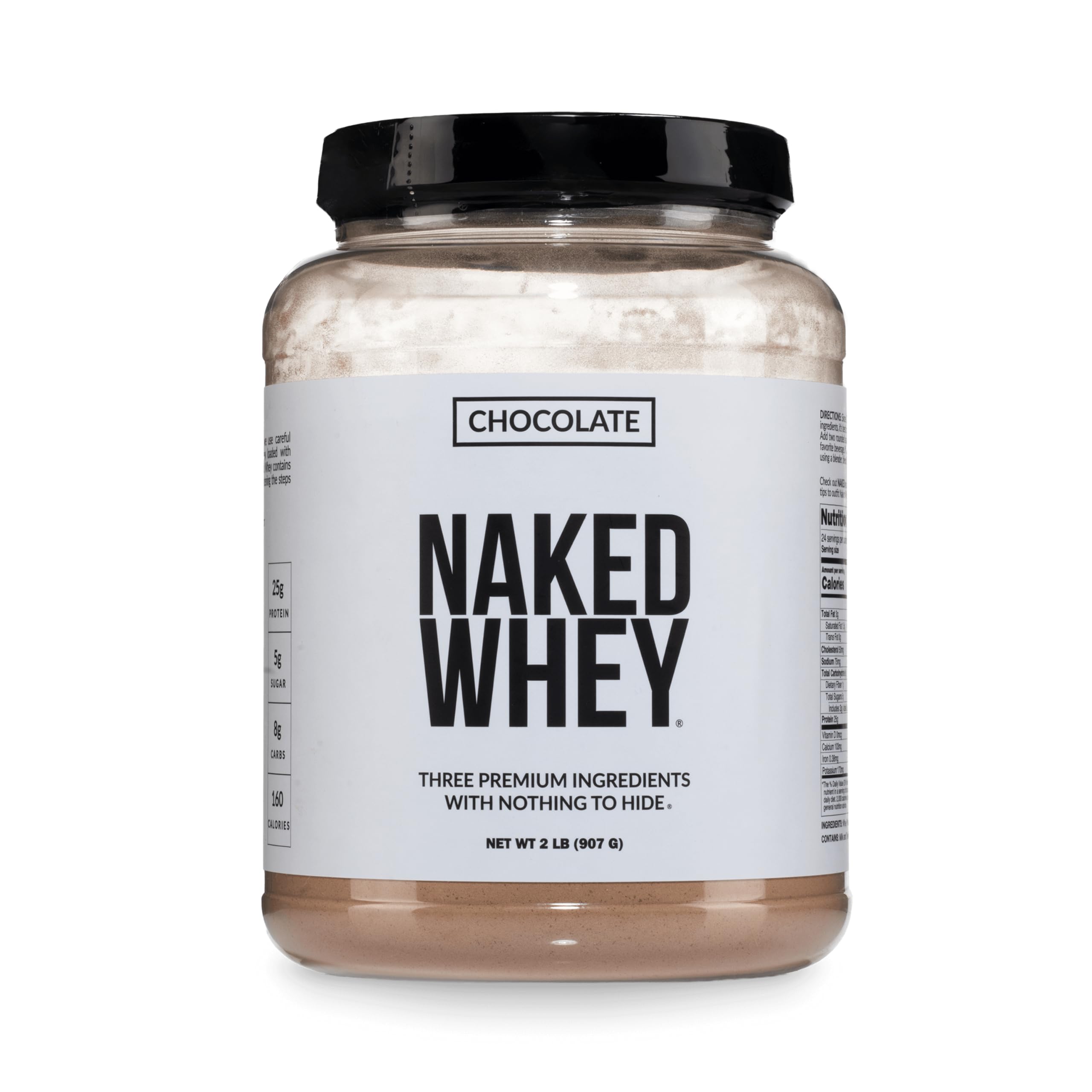 NAKED Whey 1Lb - Only 1 Ingredient, Grass Fed Whey Protein Powder, NSF Certified, Undenatured, No Gmos, No Soy, Gluten Free, Stimulate Growth, Enhance Recovery - 15 Servings
