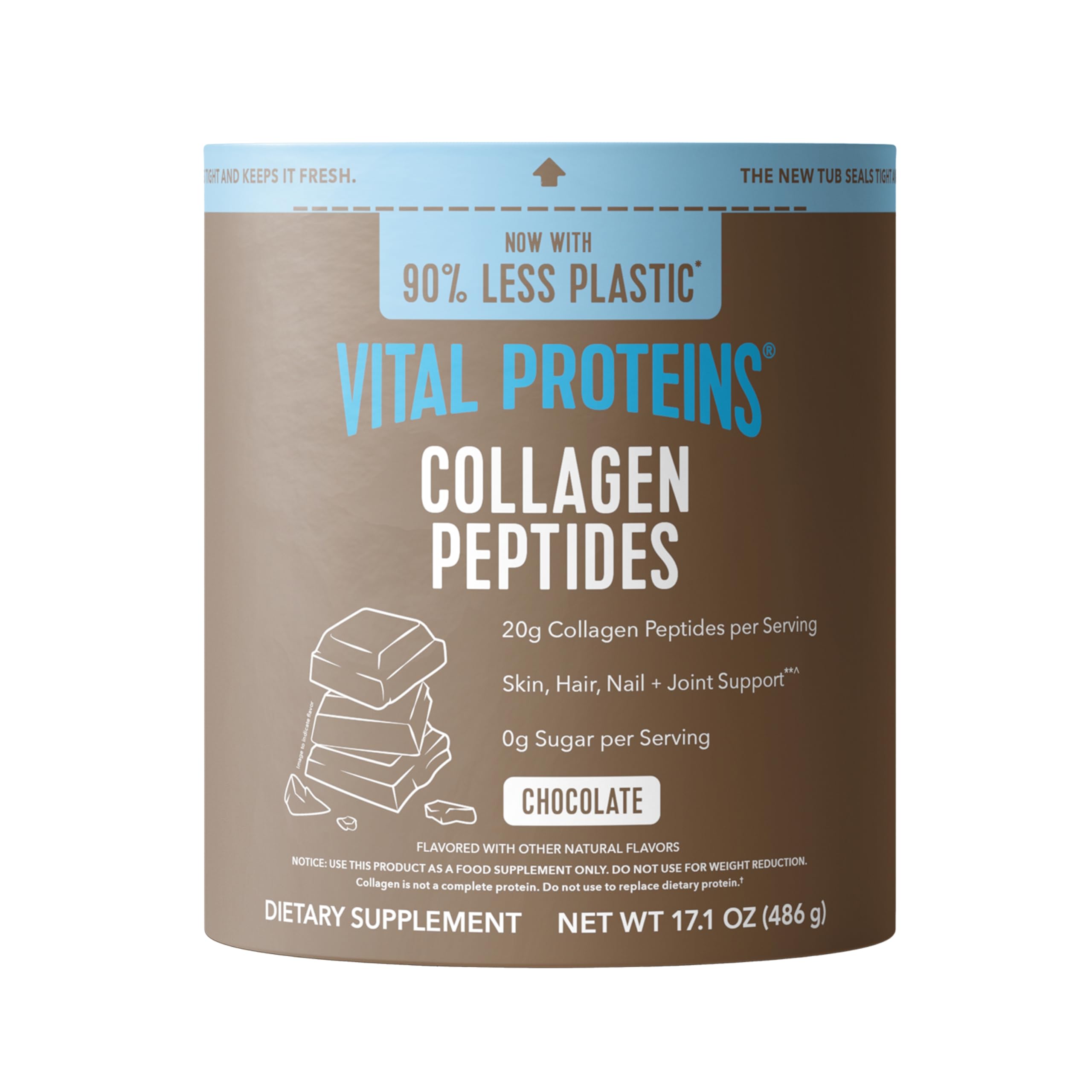Vital Proteins Collagen Peptides Powder, Unflavored, 9.33oz | Grass-Fed Collagen Peptides, Supports Hair Skin & Nails, Bones & Joints, 13 Servings