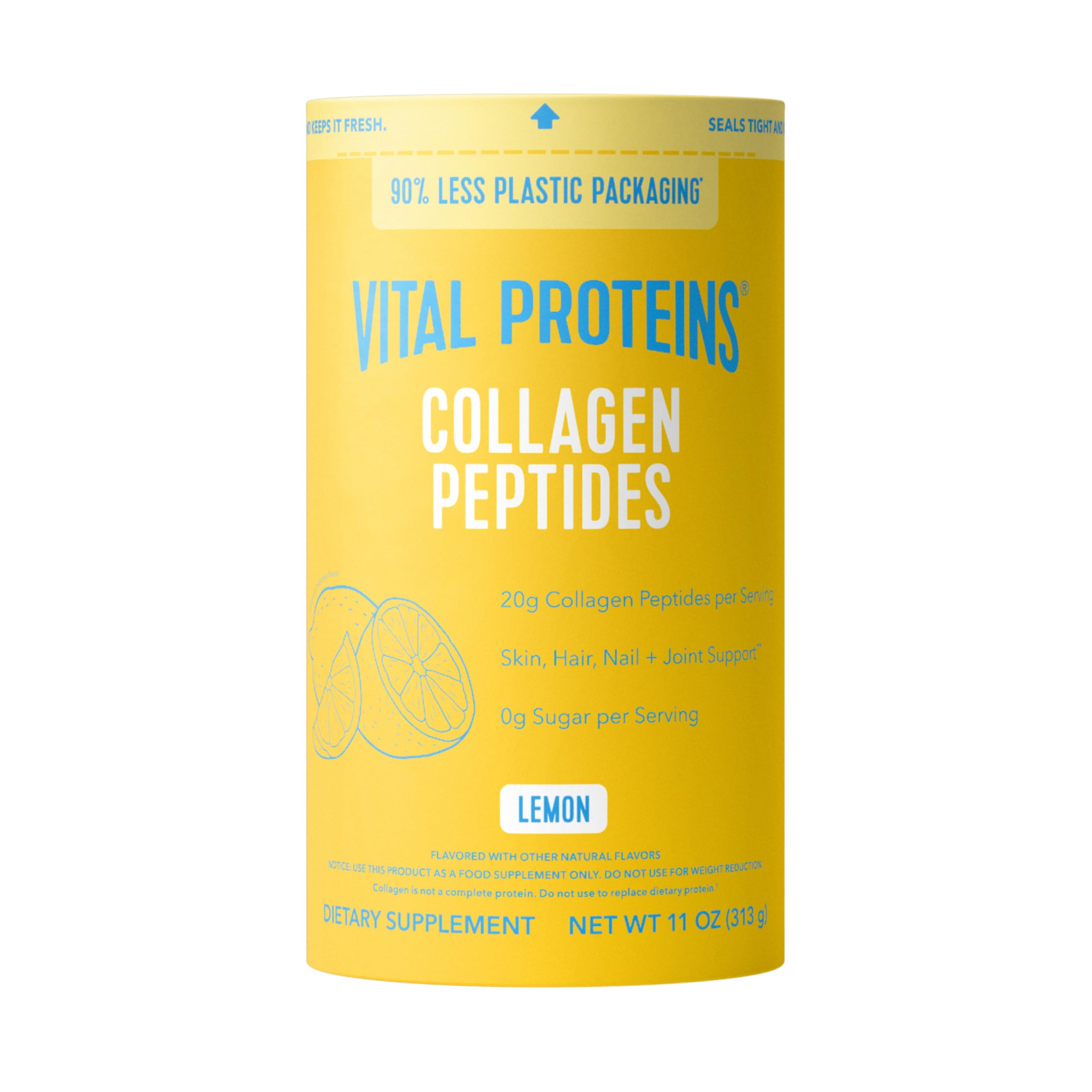 Vital Proteins Collagen Peptides Powder, Unflavored, 9.33oz | Grass-Fed Collagen Peptides, Supports Hair Skin & Nails, Bones & Joints, 13 Servings