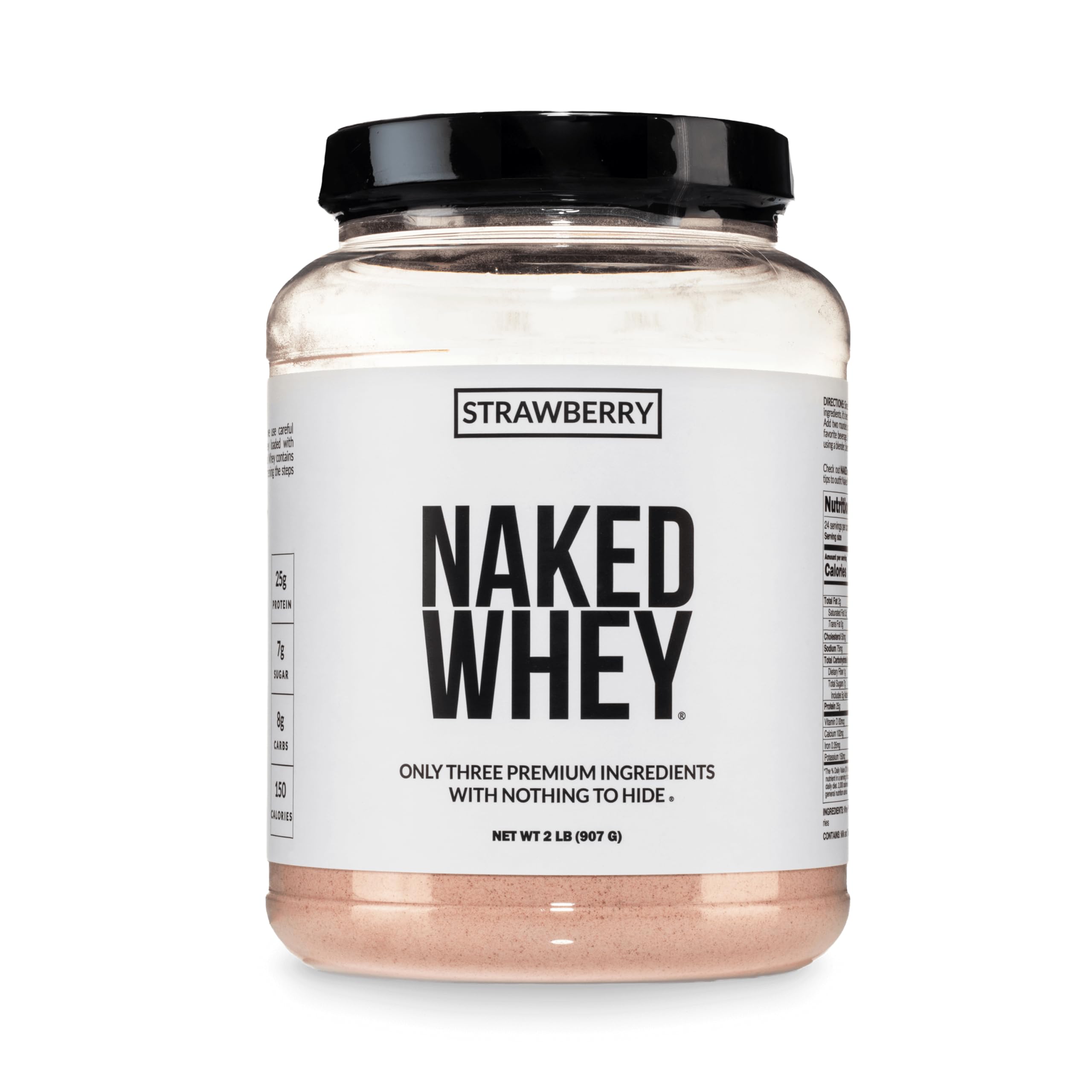 NAKED Whey 1Lb - Only 1 Ingredient, Grass Fed Whey Protein Powder, NSF Certified, Undenatured, No Gmos, No Soy, Gluten Free, Stimulate Growth, Enhance Recovery - 15 Servings