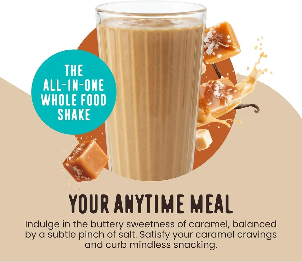 FlavCity All-in-One Protein Smoothie Powder, Salted Caramel, 20 Servings